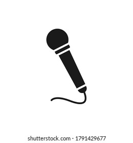 Microphone vector icon on white background
