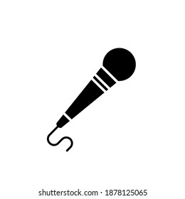 microphone vector icon on white background. Stock vector