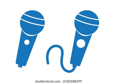 microphone vector icon on white background