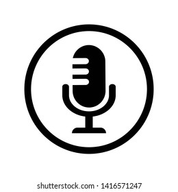 	
Microphone vector icon. recorder illustration sign. Microphone symbol. Mic logo.