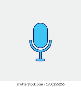 micrófono de grabación de iconos vectoriales