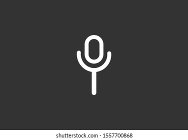 Microphone vector icon. Microphone for recording icon. the Microphone for the Studio icon. Microphone for voice recording. flat design icon.