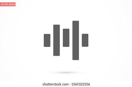 Microphone vector icon. Microphone for recording icon. the Microphone for the Studio icon. Microphone for voice recording. flat design icon.