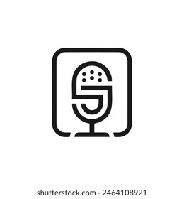  Microphone vector icon set isolated on white background. podcast icon vector. Voice vector icon, Record. Microphone - recording Studio Symbol. Retro microphone icon