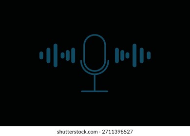 Conjunto de iconos de Vector de micrófono. Vector de iconos de podcast. Icono de Vector de voz, Grabar. Símbolo de estudio de grabación de micrófono. Icono de micrófono retro. Proyectos de Diseño de Radiodifusión, Ilustración de Equipos de Audio. 