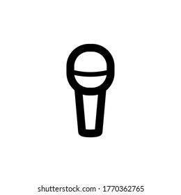 Icono vector del micrófono. Señal del vector.