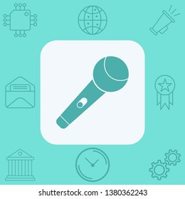 Microphone vector icon sign symbol