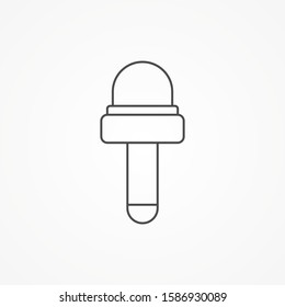 Microphone vector icon sign symbol