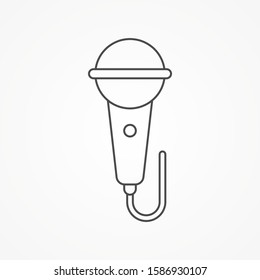 Microphone vector icon sign symbol