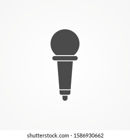 Microphone vector icon sign symbol