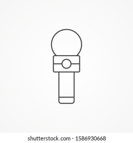 Microphone vector icon sign symbol