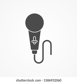 Microphone vector icon sign symbol