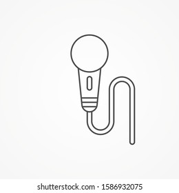 Microphone vector icon sign symbol