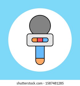 Microphone vector icon sign symbol