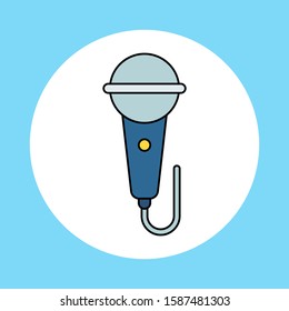 Microphone vector icon sign symbol