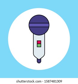 Microphone vector icon sign symbol