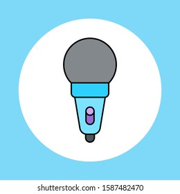 Microphone vector icon sign symbol