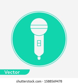 Microphone vector icon sign symbol