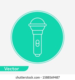 Microphone vector icon sign symbol