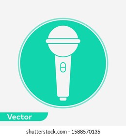 Microphone vector icon sign symbol