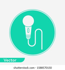 Microphone vector icon sign symbol