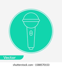 Microphone vector icon sign symbol
