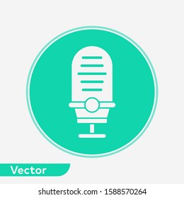 Microphone vector icon sign symbol