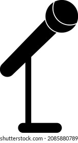 A microphone vector icon. The symbol of the microphone..eps