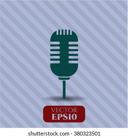 Microphone vector icon or symbol