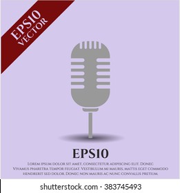 Microphone vector icon or symbol