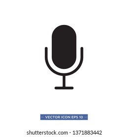 microphone vector icon template