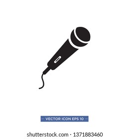 microphone vector icon template