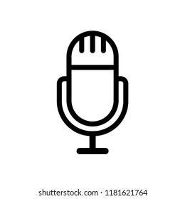 Microphone vector icon templates