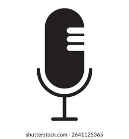 Microphone vector Icon , variant mic icon, Podcast microphone icon, web and mobile icons, vector illustration.	
