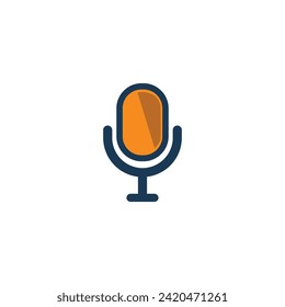 Microphone vector icon Voice vector icon, Record. Microphone 