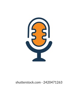 Microphone vector icon Voice vector icon, Record. Microphone 
