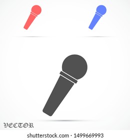 Microphone vector icon. Microphone for voice recording icon. Microphone for Studio icon . Microphone for karaoke icon 