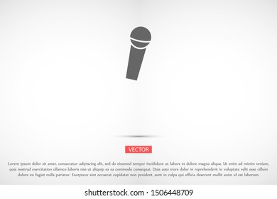 Microphone vector icon. Microphone for voice recording icon. Microphone for Studio icon . Microphone for karaoke icon. 10 eps