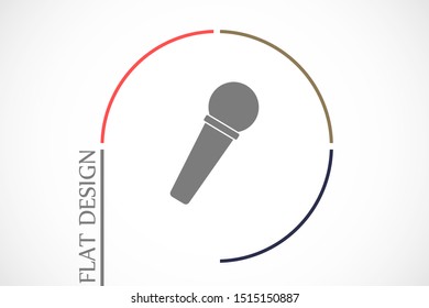 Microphone vector icon. Microphone for voice recording icon. Microphone for Studio icon . Microphone for karaoke icon