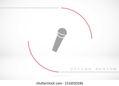 Microphone vector icon. Microphone for voice recording icon. Microphone for Studio icon . Microphone for karaoke icon. 10 eps