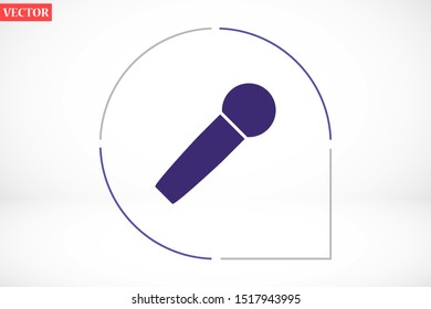 Microphone vector icon. Microphone for voice recording icon. Microphone for Studio icon . Microphone for karaoke icon