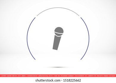 Microphone vector icon. Microphone for voice recording icon. Microphone for Studio icon . Microphone for karaoke icon. 10 eps