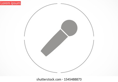 Microphone vector icon. Microphone for voice recording icon. Microphone for Studio icon . Microphone for karaoke icon