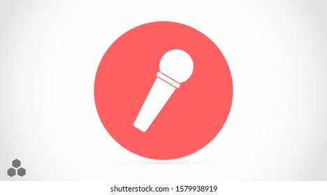 Microphone vector icon. Microphone for voice recording icon. Microphone for Studio icon . Microphone for karaoke icon
