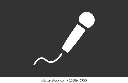 Microphone vector icon. Microphone for voice recording icon. Microphone for Studio icon . Microphone for karaoke icon