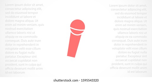 Microphone vector icon. Microphone for voice recording icon. Microphone for Studio icon . Microphone for karaoke icon. 10 eps