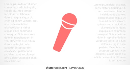 Microphone vector icon. Microphone for voice recording icon. Microphone for Studio icon . Microphone for karaoke icon. 10 eps