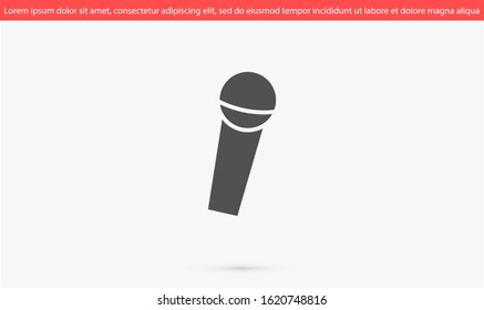 Microphone vector icon. Microphone for voice recording icon. Microphone for Studio icon . Microphone for karaoke icon. 10 eps