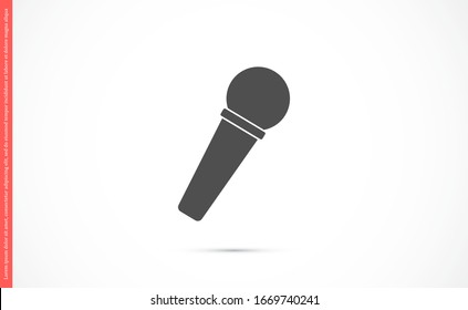 Microphone vector icon. Microphone for voice recording icon. Microphone for Studio icon . Microphone for karaoke icon