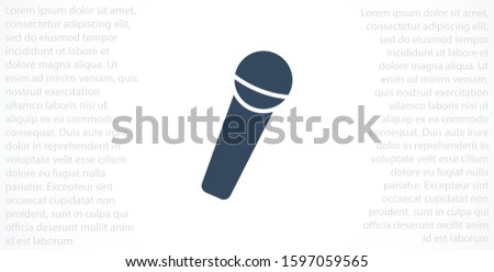 Microphone vector icon. Microphone for voice recording icon. Microphone for Studio icon . Microphone for karaoke icon. 10 eps